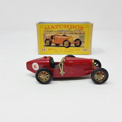 1960s MATCH BOX 1926 TYPE 35 BUGATTI