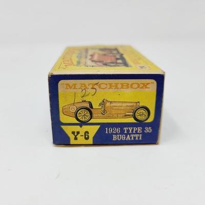 1960s MATCH BOX 1926 TYPE 35 BUGATTI