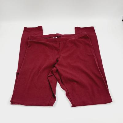 ANA-WOMEN'S MAROON LEGGINGS-MEDIUM