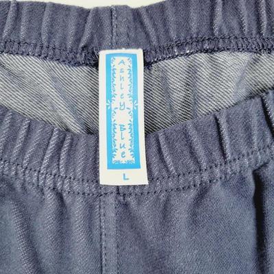 ASHLEY BLUE-WOMEN'S CUTE CUFFED JEGGINGS-LARGE