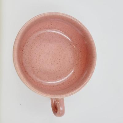VINTAGE RUSSELL WRIGHT PINK/CORAL AMERICAN MODERN STEUBENVILLE CUP