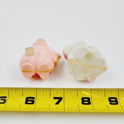 VINTAGE DUTCH BOY AND GIRL PLASTIC SALT & PEPPER SHAKERS