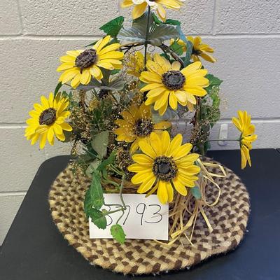 Sunflowers and pad