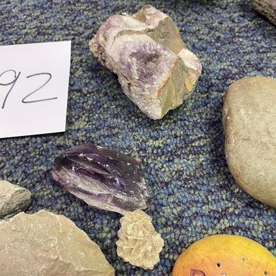 Rock assortment and identification book