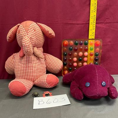 Vintage Elephant and Frog