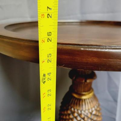 STUNNING FINE HAND PAINTED ORIENTAL ACCENT TABLE