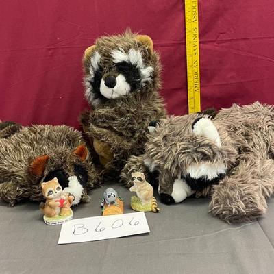 Raccoon Puppet and Assortment