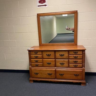 Dresser with mirror