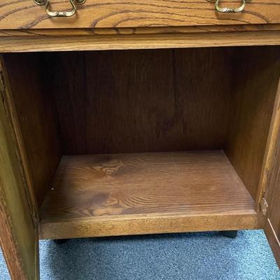 Microwave cart on wheels