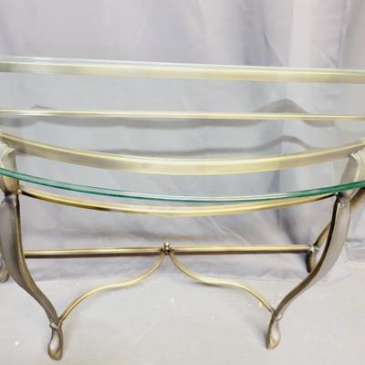 BEAUTIFUL DEMILUNE CONTEMPORARY ENTRANCE TABLE