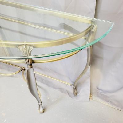 BEAUTIFUL DEMILUNE CONTEMPORARY ENTRANCE TABLE