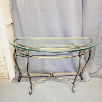 BEAUTIFUL DEMILUNE CONTEMPORARY ENTRANCE TABLE