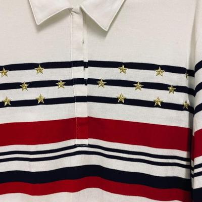 JASON MAXWELL - PERFECT FOR LABOR DAY WOMENâ€™S TOP - SIZE L