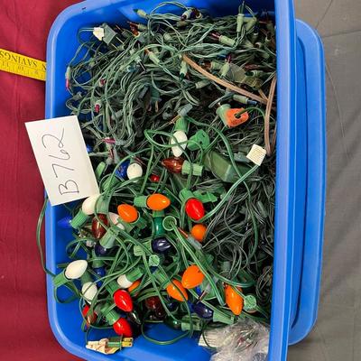 Tote of Christmas lights
