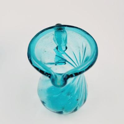 COOL BLUE VASE PITCHER BOTTLE LOT