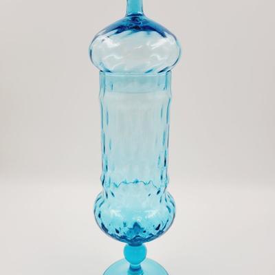 BEAUTIFUL BLUE MID-CENTURY EMPOLI APOTHECARY JAR
