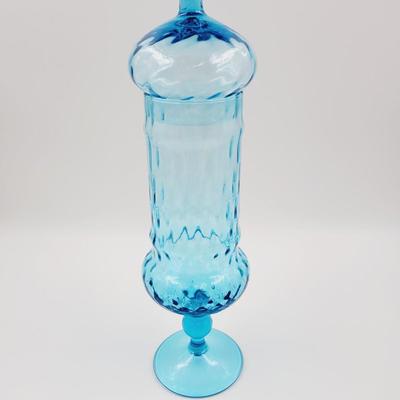 BEAUTIFUL BLUE MID-CENTURY EMPOLI APOTHECARY JAR