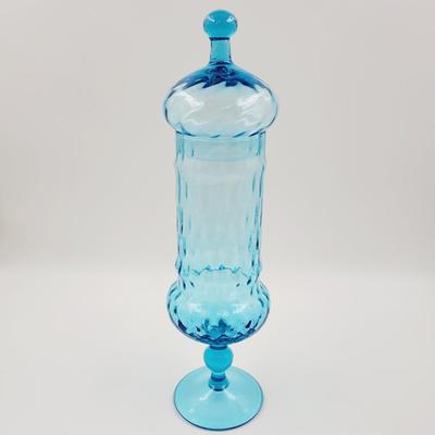 BEAUTIFUL BLUE MID-CENTURY EMPOLI APOTHECARY JAR