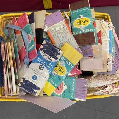 Bias tape, elastic, and velcro assortment