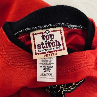 TOP STITCH - WOMENâ€™S VIBRANT SWEATSHIRT - SIZE PETITE MEDIUM