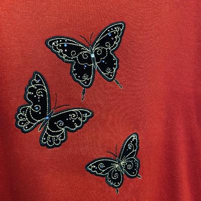 TOP STITCH - WOMENâ€™S VIBRANT SWEATSHIRT - SIZE PETITE MEDIUM