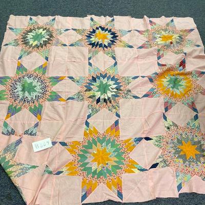 75x76â€ unfinished star quilt top