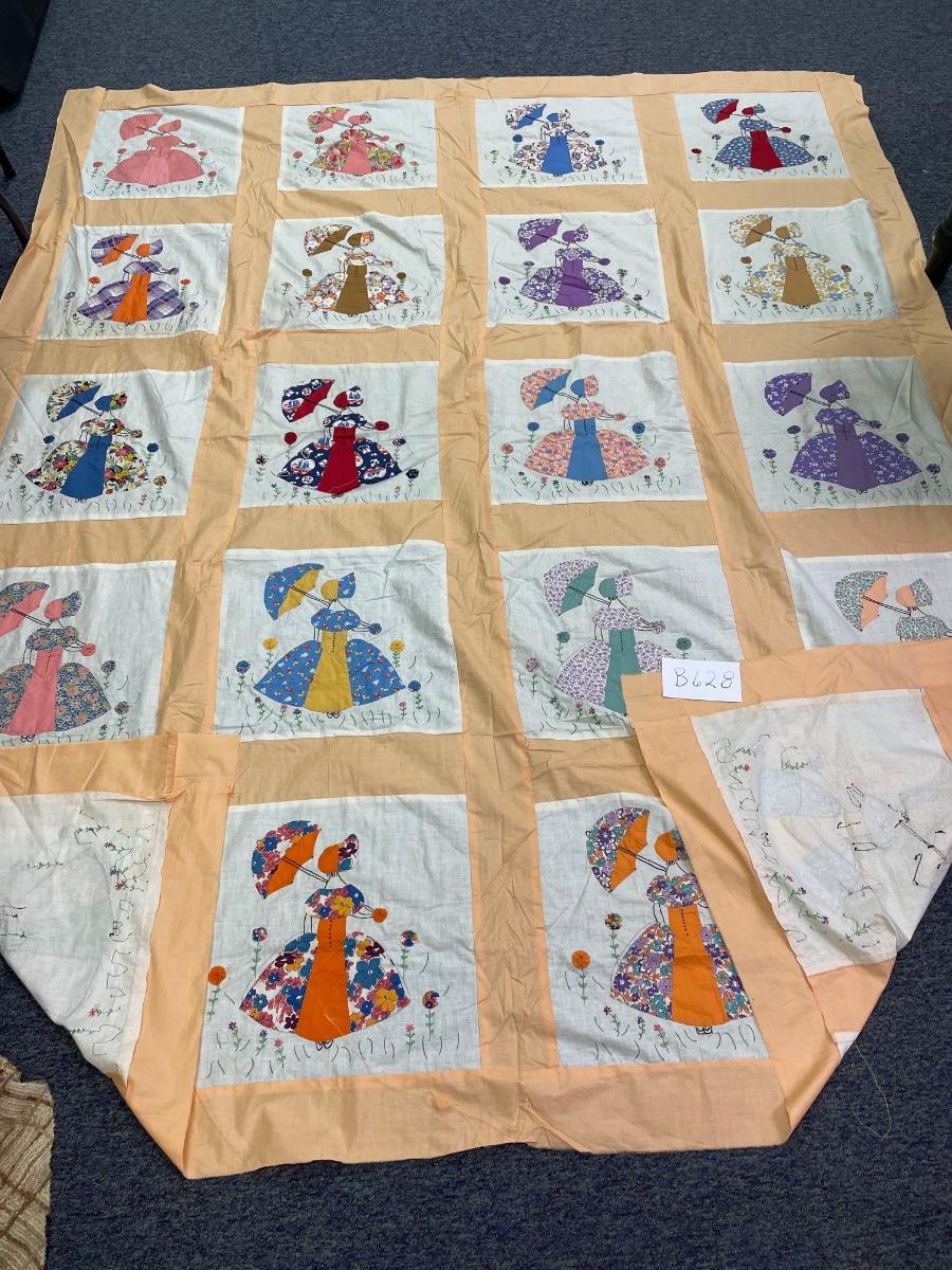 81x100” unfinished quilt top