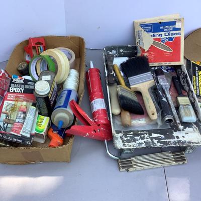 G1276 Assorted Painting Supplies Lot