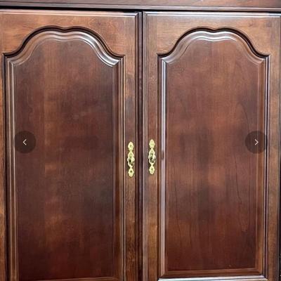 Queen Anne Style Cherry Armoire 76