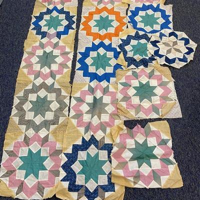 Unfinished quilt top