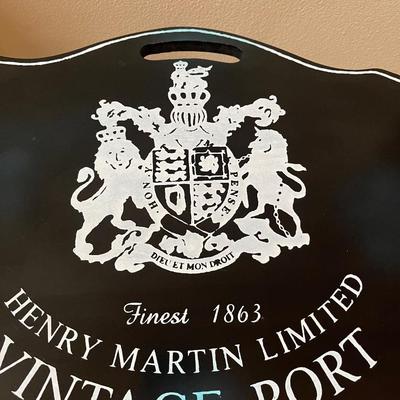 Black side table. Henry Martin Limited Vintage Port Side Table  26â€ High, 24â€ Wide, 16â€ Deep