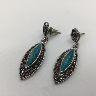 Marcasite Stone Earrings