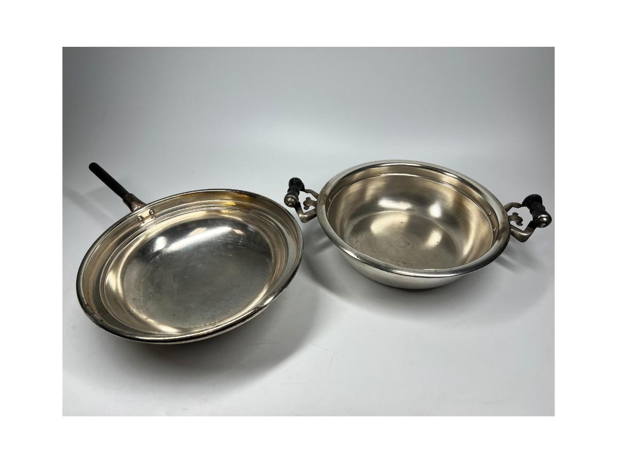 Set of StainlessSteel Frying Pan Saucepan Cookware