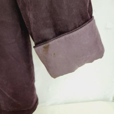 FLEET STREET WOMEN'S PLUM HOODED COAT SIZE M