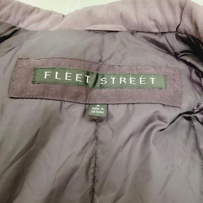 FLEET STREET WOMEN'S PLUM HOODED COAT SIZE M