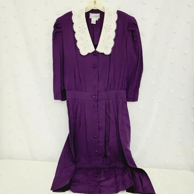L.G. STAR VINTAGE PURPLE DRESS SIZE 14