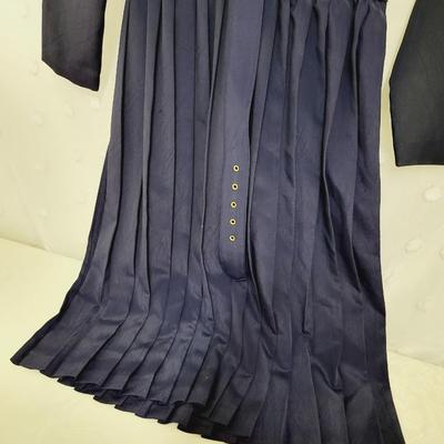 LESLIE FAY WOMENS PURPLE PLEATED DRESS W/ BELTSIZE 8P