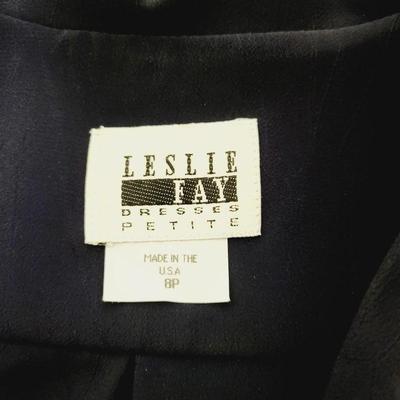 LESLIE FAY WOMENS PURPLE PLEATED DRESS W/ BELTSIZE 8P