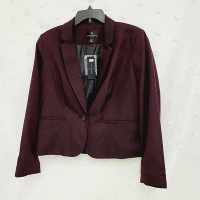 NWT! WORTHINGTON WOMENS BURGUNDY BLAZER SIZE PETITE XL