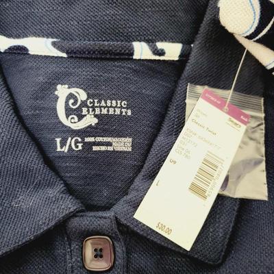 NWT! CLASSIC ELEMENTS WOMEN'S NAVY BLUE JACKET SIZE L