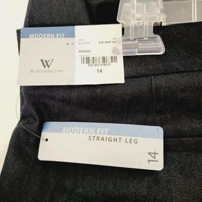 NWT! WORTHINGTON WOMENS MODERN FIT SLACKS SIZE 14