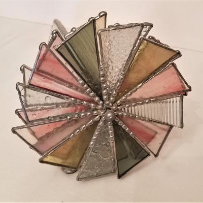 Lot #75  Contemporary Stained Glass Kaleidscope