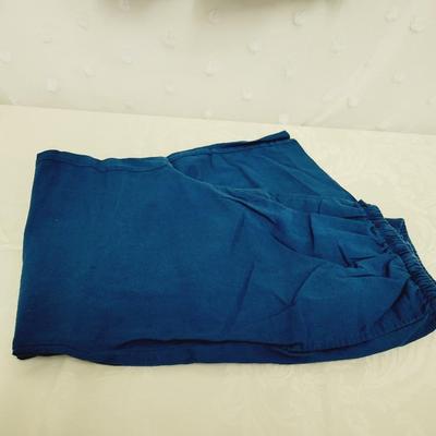LIZ BAKER WOMENS BLUE PANT SUIT 2PC SIZE L