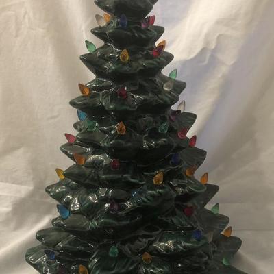 Byron Molds Christmas Tree Ceramic 17" Tall 12" Diameter