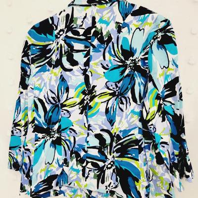 ELEMENTZ WOMENS BOLD FLORAL BLAZER SIZE XL