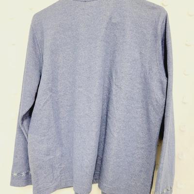 BONWORTH  WOMENS BUTTON UP FLOWER SWEATER SIZE M