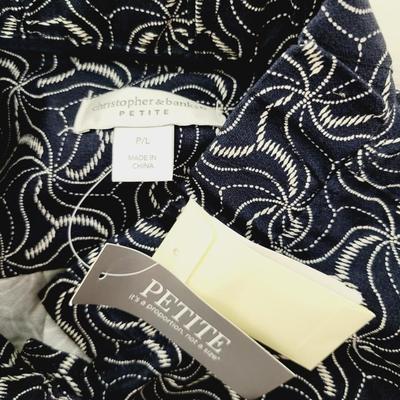 NWT! CHRISTOPHER & BANKS WOMENS SWIRL DESIGN BLAZER SIZE PETITE L