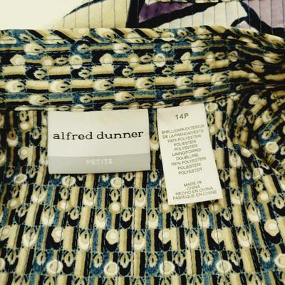 ALFRED DUNNER WOMENS QUILTED STYLE BLAZER SIZE 14P