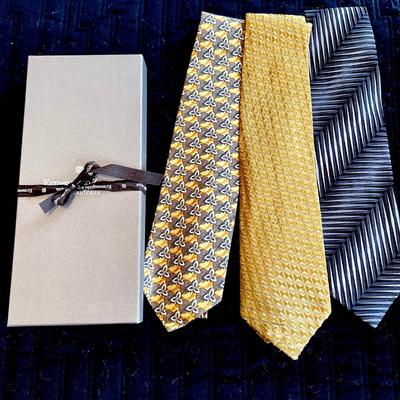 LOT 181  DESIGNER SILK MENS TIES ERMENEGILDO ZEGNA