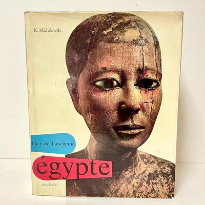 LOT 186  BIG COFFEE TABLE BOOK L'ART E L' ANCIENTE EGYPT K. MECHALOSKI W/DJ